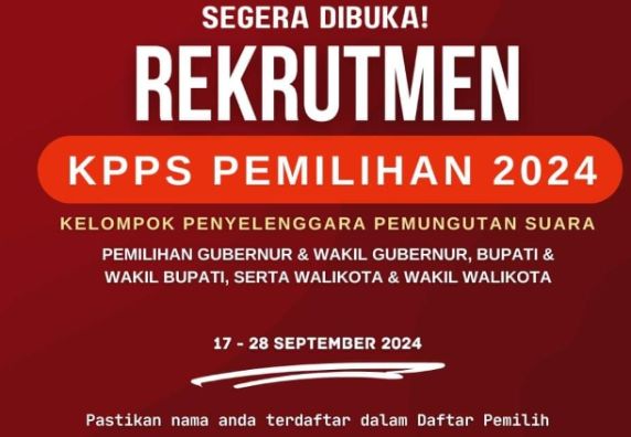 Ayo Daftar Jadi KPPS Pilkada 2024, Ini Persyaratan, Link dan Gajinya