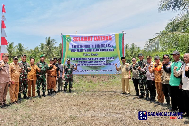 Pemkab Meranti Harap Kunjungan Brigjen TNI Triyono Mampu Optimalkan Lahan Rawa