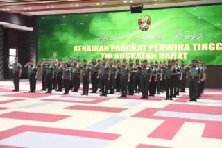 Mutasi Terbaru TNI AD: 36 Kolonel Pecah Bintang Jadi Jenderal, Ini Daftarnya