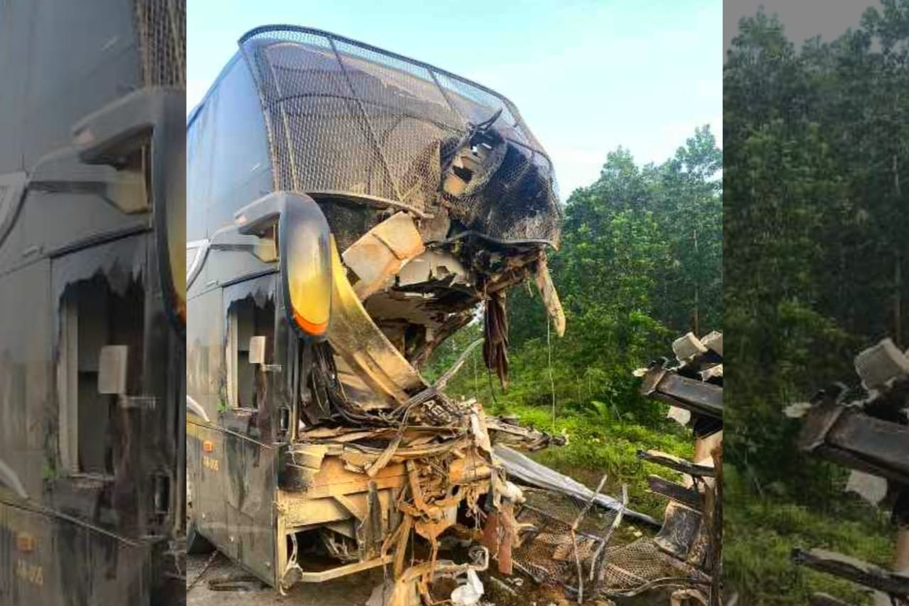 13 Penumpang Luka dalam Tabrakan Aero Bus vs Truk di Tol Pekanbaru-Dumai, Ini Dugaan Penyebabnya