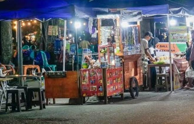 325 Pedagang Kuliner Malam Terdaftar di Jalan Cut Nyak Dien, Disperindag Pekanbaru Lakukan Pengecekan Ulang