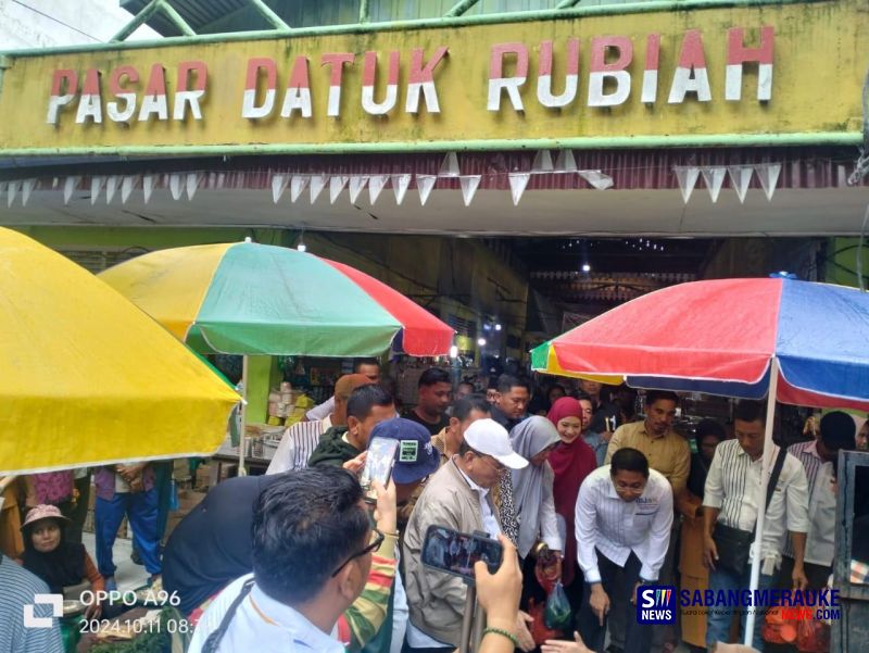 Tampung Keluhan Pedagang di Pasar Datuk Rubiah Bagan Siapiapi, Paslon Bijak Janjikan Solusi