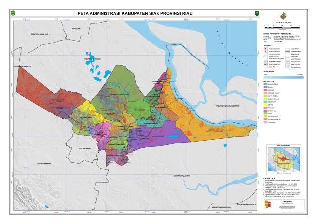 Waduh! Luas Wilayah Kabupaten Siak Menyusut 75 Ribu Hektare