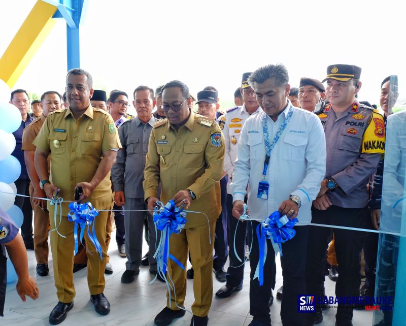 Pj Gubernur Riau Resmikan Pemakaian Terminal Pelabuhan Tanjung Harapan Selatpanjang Pasca Direnovasi