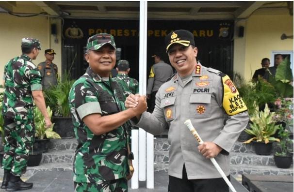 Jelang Pilkada, TNI-Polri Kompak Jaga Keamanan di Pekanbaru