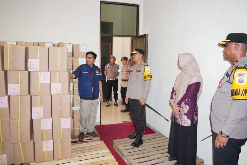 Polres Bengkalis Awasi Ketat Pelipatan Kertas Surat Suara, Ini Alasannya