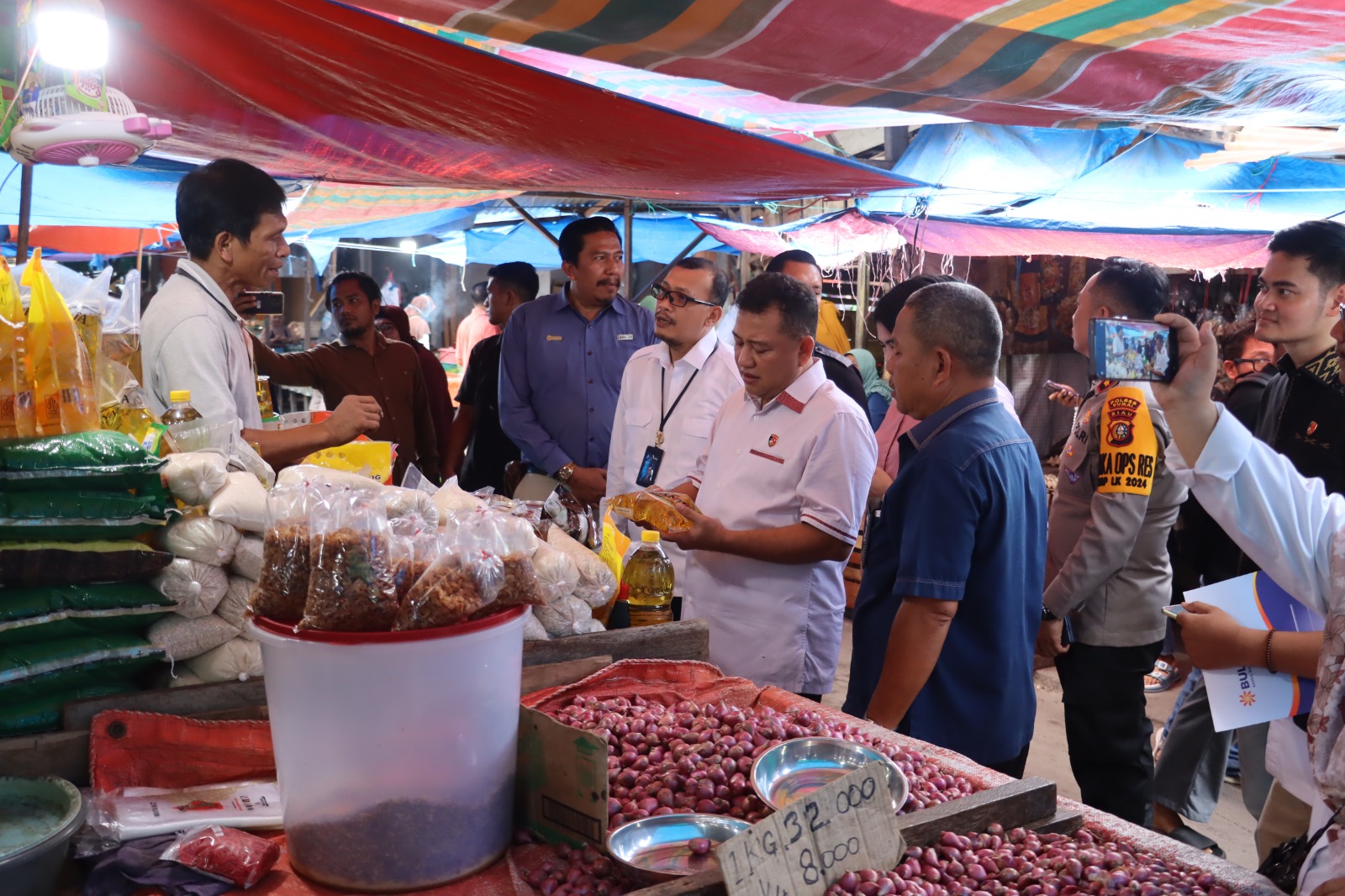 Krimsus Polda Riau Pantau Stok dan Harga Bahan Pokok di Kota Dumai