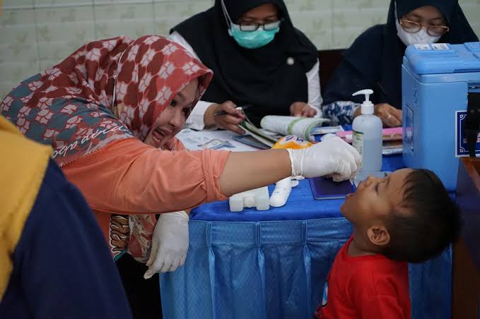 88 Persen Anak Riau Sudah Divaksin Polio