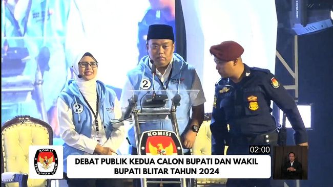 Debat Pilkada Kabupaten Dihentikan KPU, Dipicu Ribut Diduga Calon Bupati Bawa Contekan