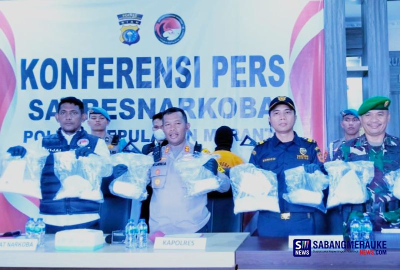 Polres Kepulauan Meranti Bongkar Pengiriman 15,6 Kilogram Sabu, Tangkap Tersangka Bernama Hercules