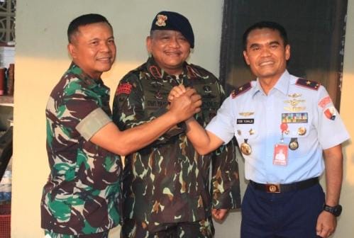 Solidaritas TNI-Polri, Danrem dan Danlanud Rayakan HUT Brimob dengan Cara Unik