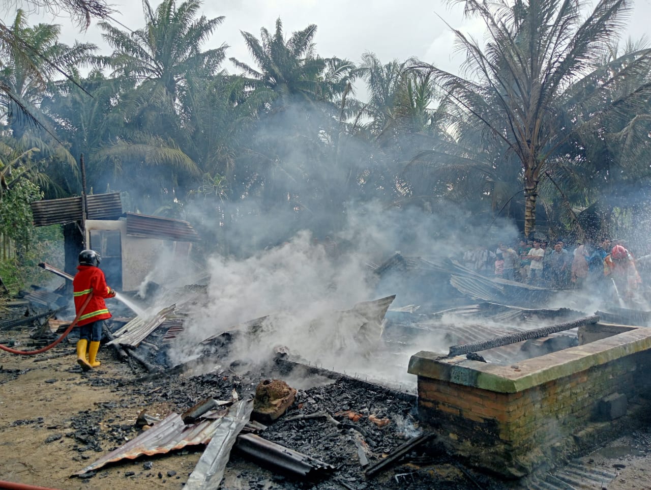 Kronologi Terbakarnya Rumah Tewaskan Seorang Kakek di Rokan Hilir