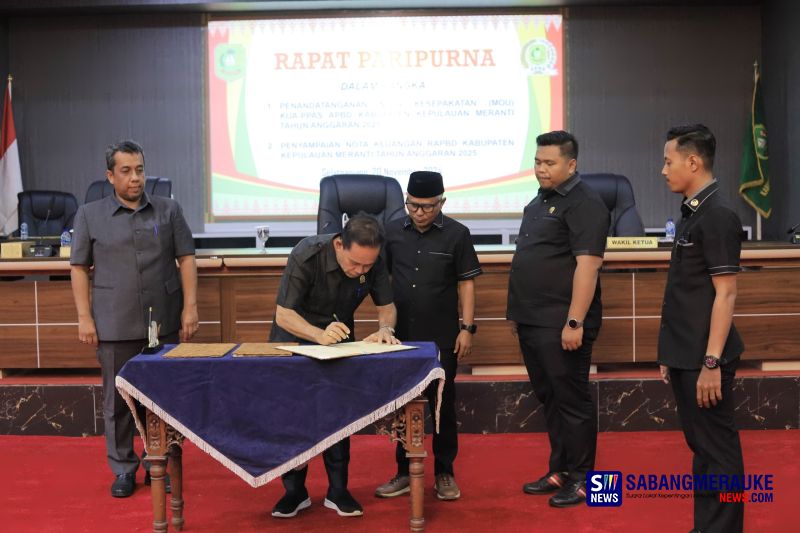 DPRD Kepulauan Meranti Tandatangani Nota Kesepakatan KUA-PPAS APBD 2025 Sebesar Rp 1,3 Triliun