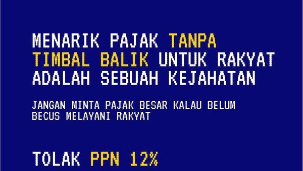 Ramai-ramai Tolak PPN 12 Persen, Garuda Biru Heboh di Media Sosial