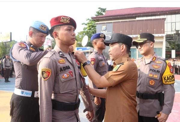 Polres Inhil Gelar Apel 3.987 Personel Gabungan Amankan TPS 