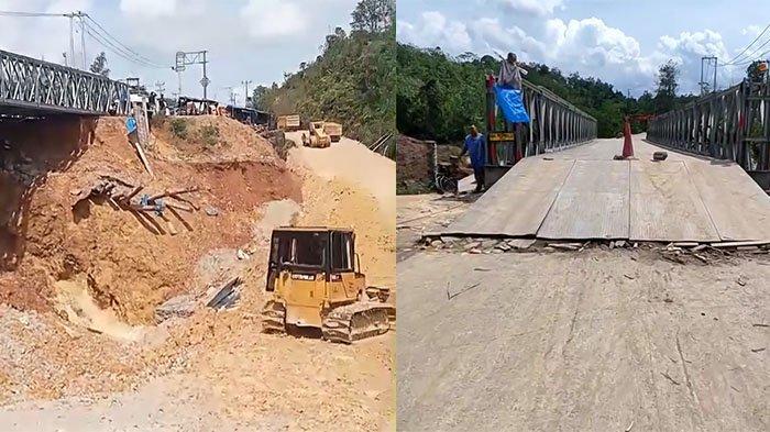 Jalan Lintas Sumbar-Riau Longsor Lagi, Kendaraan Melintas Buka Tutup