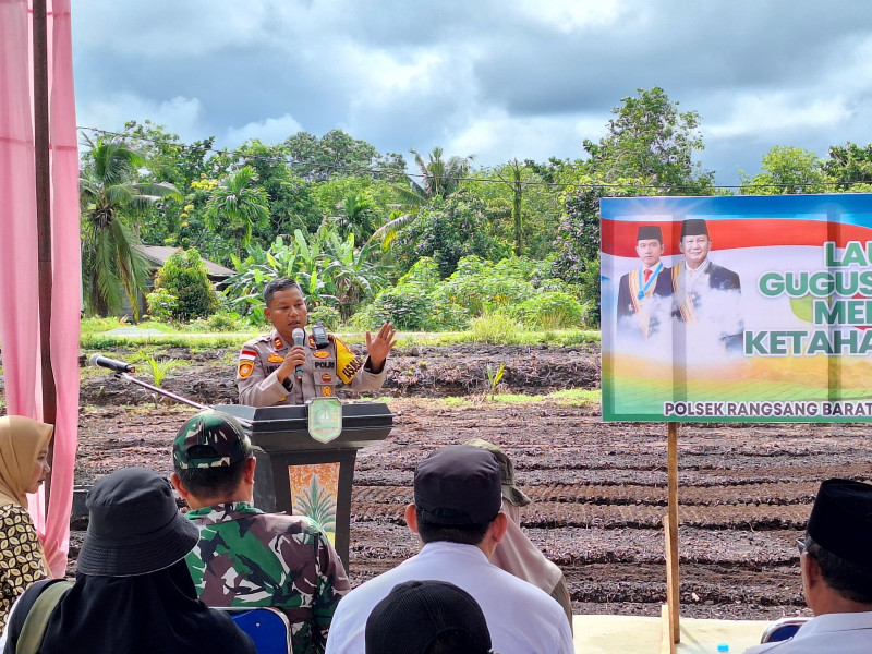 Pekarangan Bergizi, Langkah Polsek Rangsang Barat Perkuat Ketahanan Pangan