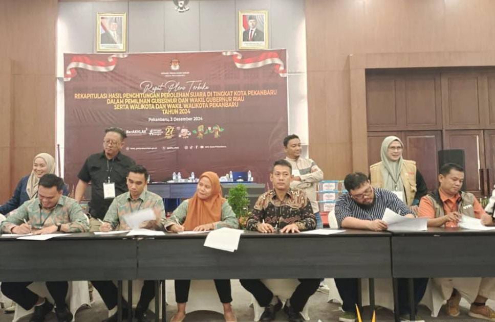 Agung-Markarius Menang Mutlak di Pilwako Pekanbaru 2024, Ini Perolehan Suara Sah 4 Paslon Lainnya