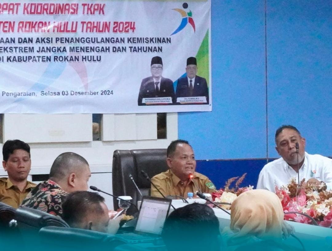 Percepat Penanggulangan Kemiskinan, Pemkab Rohul Selenggarakan Rakor TKPK