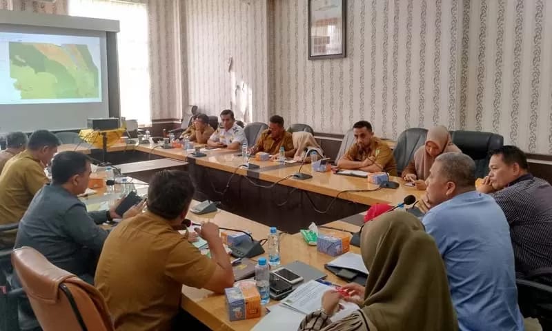 DPRD Rokan Hilir Tindak Lanjuti Pembahasan Rancangan Perda Tentang RTRW 