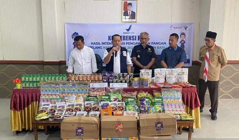 BBPOM Pekanbaru Temukan 62 Produk Pangan Tanpa Izin Edar Jelang Nataru