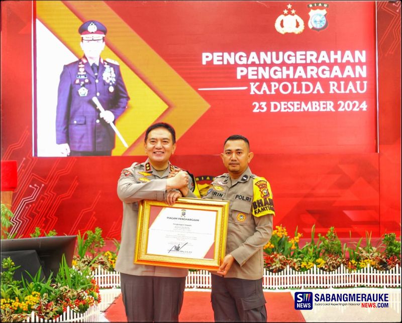 Aipda Ashobirin, Polisi di Wilayah Terluar yang Raih Penghargaan Kapolda Riau 2024 Berkat Inovasi Pos dan Pustaka Digital