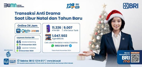 Tips Transaksi Lancar selama Libur Natal 2024 dengan Layanan BRI