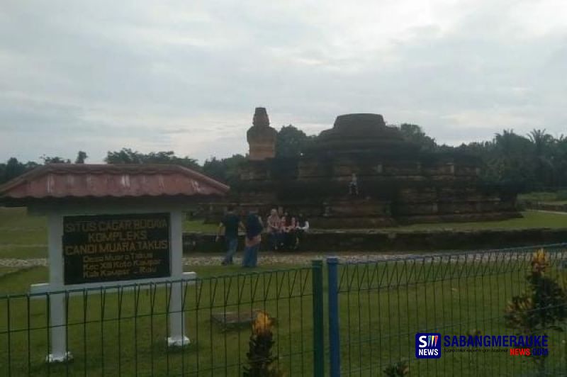 Objek Wisata Sejarah Candi Muara Takus di Kabupaten Kampar Ramai Pengunjung Saat Libur