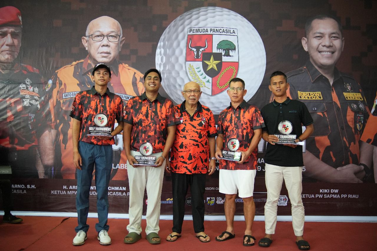 Meriah! Turnamen Golf Pemuda Pancasila Riau Diikuti 124 Peserta