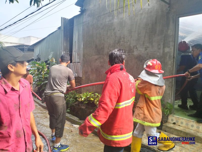 Akibat Korsleting Listrik, Satu Rumah di Bagan Batu Ludes Terbakar 