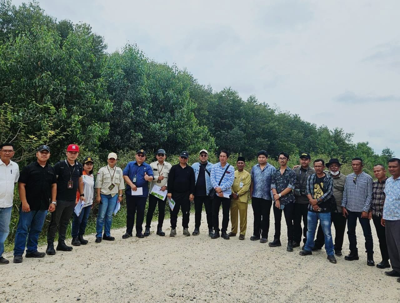 Sidang Lapangan Gugatan Yayasan Riau Madani Senilai Rp 49,5 Triliun Terhadap PT RAPP Terkait Kawasan Lindung Gambut, Ini Foto-fotonya