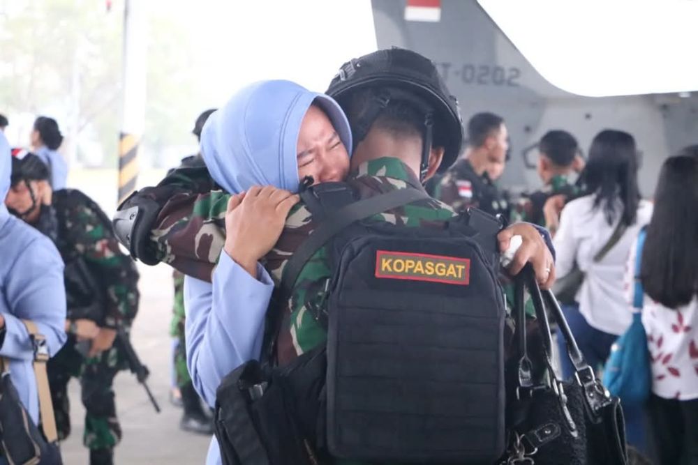 Danlanud Lepas 117 Prajurit Kopasgat ke Perbatasan RI-PNG