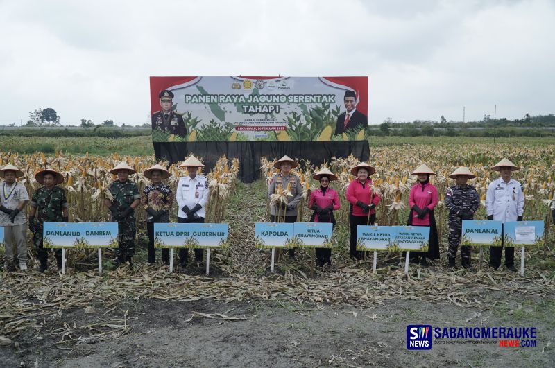 Panen Raya Tahap I Polda Riau Tembus 156,6 Ton Jagung Pipil