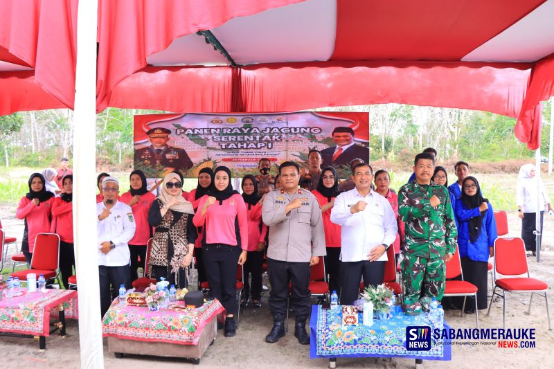 Polres Rohil dan Forkopimda Laksanakan Zoom Panen Raya Jagung Serentak Ketahanan Pangan Tahap I di 18 Provinsi