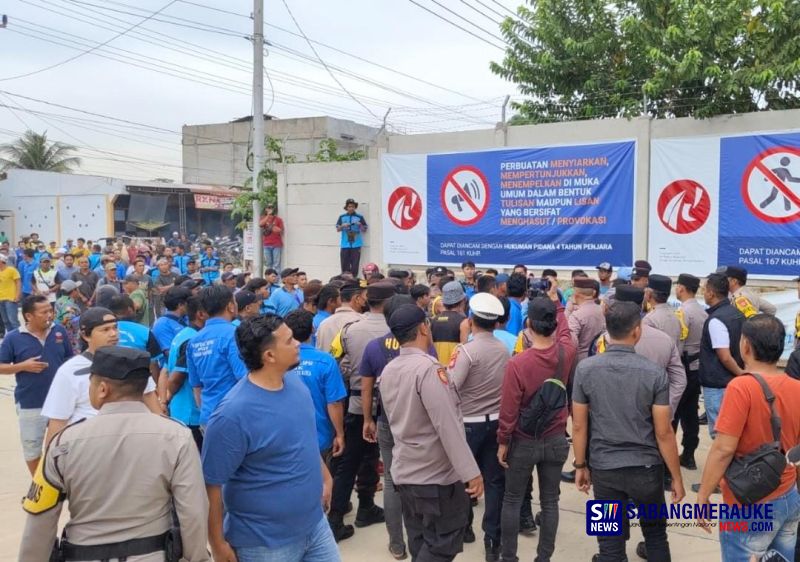 Mencekam! 2 Kubu SPTI Nyaris Bentrok di Gudang Wingsfood Rokan Hilir