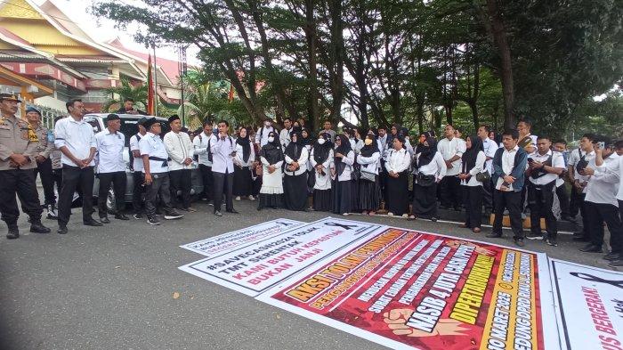 CPNS dan PPPK di Riau Unjuk Rasa, Tolak Penundaan Pengangkatan oleh Pemerintah Pusat