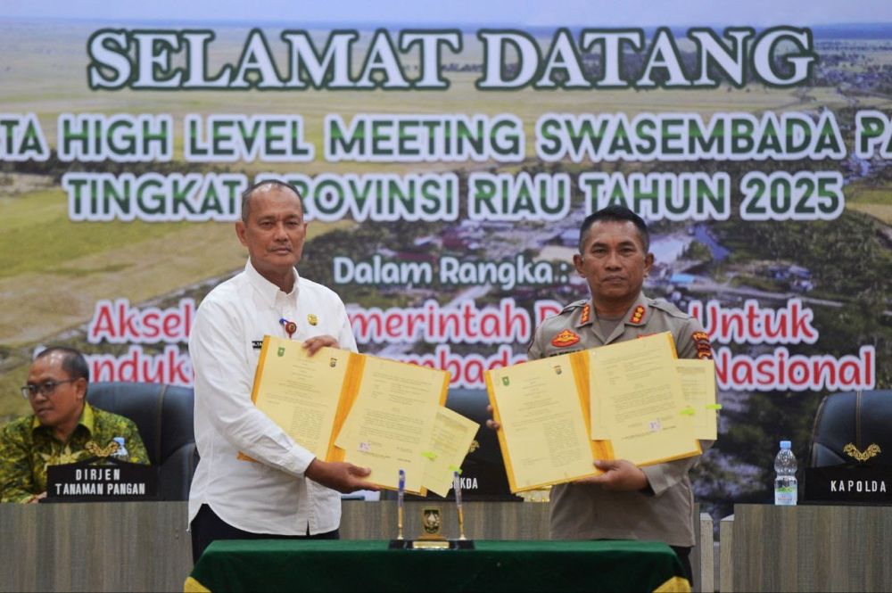 Pemprov Riau Gandeng Polda Wujudkan Swasembada Pangan Berkelanjutan  