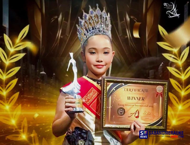 Gloria Rahita Nababan, Putri Asal Pekanbaru Raih Penghargaan The Winner Asianista Internasional 2025 di Singapura