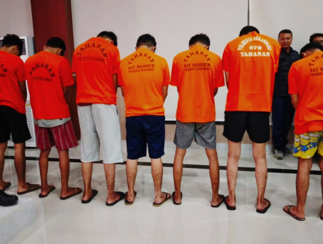10 Orang Kembali Ditangkap Terkait Pengeroyokan di Polsek Bukitraya Pekanbaru