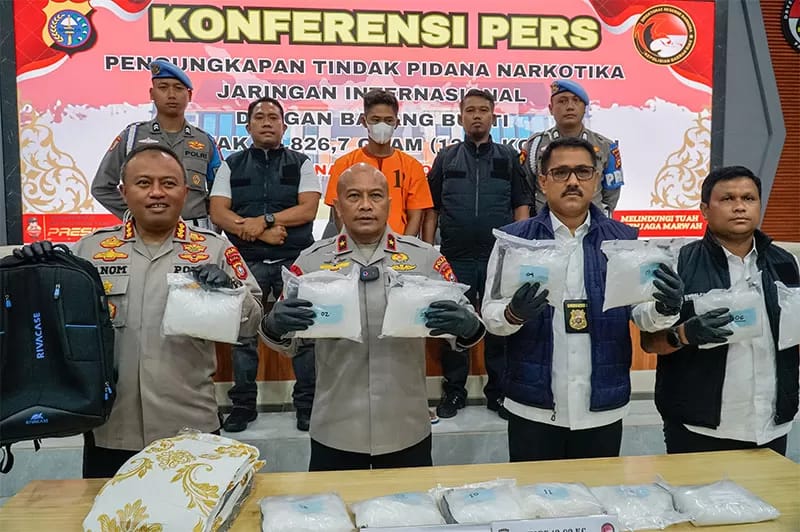 Kurir Sabu Rp 12 Miliar Ditangkap Polisi di Riau, Dikendalikan Bandar Narkoba dari Malaysia