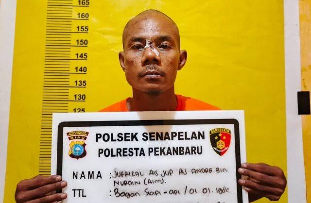 Pelaku Penikaman Polisi Diringkus Polsek Senapelan