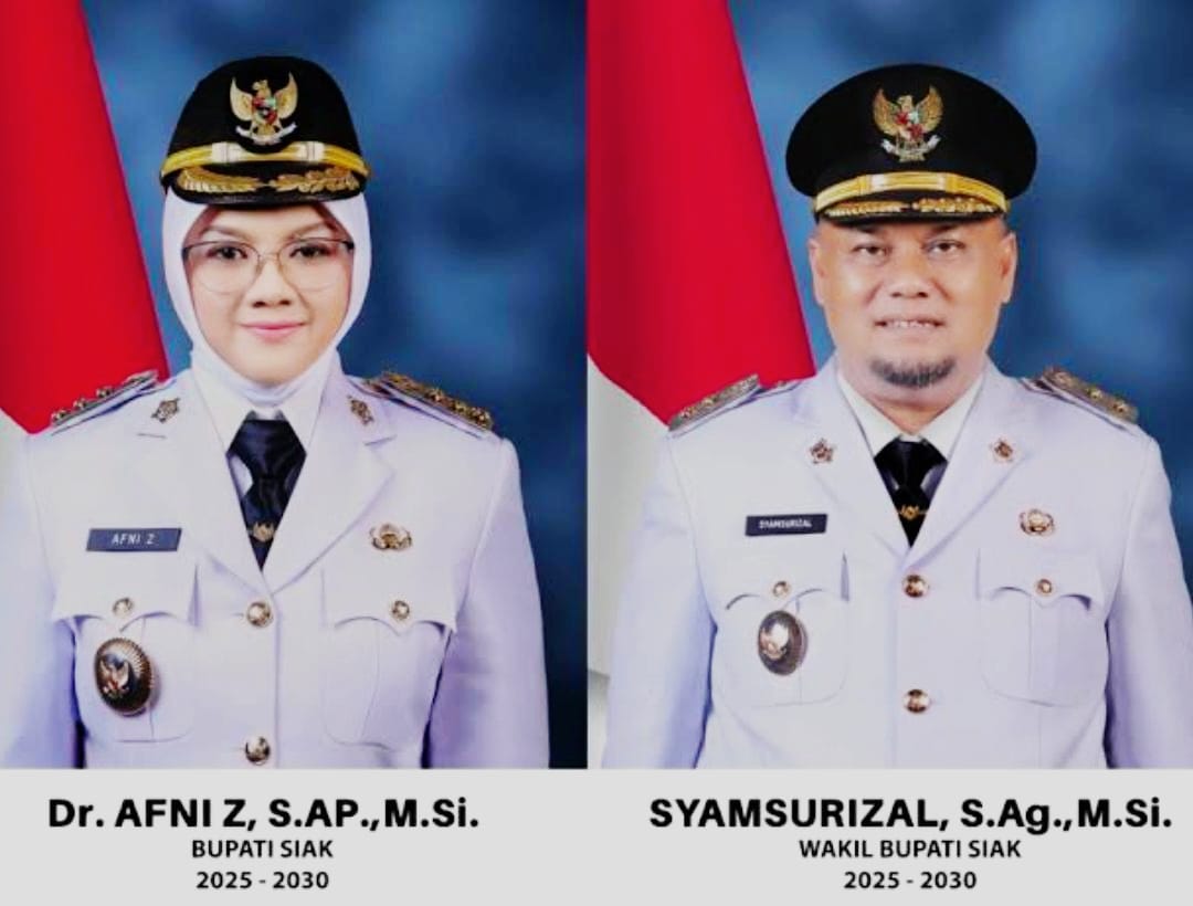 Mendagri Terbitkan SK Pengesahan Afni-Syamsurizal Jadi Bupati-Wakil Bupati Siak, Sudah Diterima Pemprov Riau