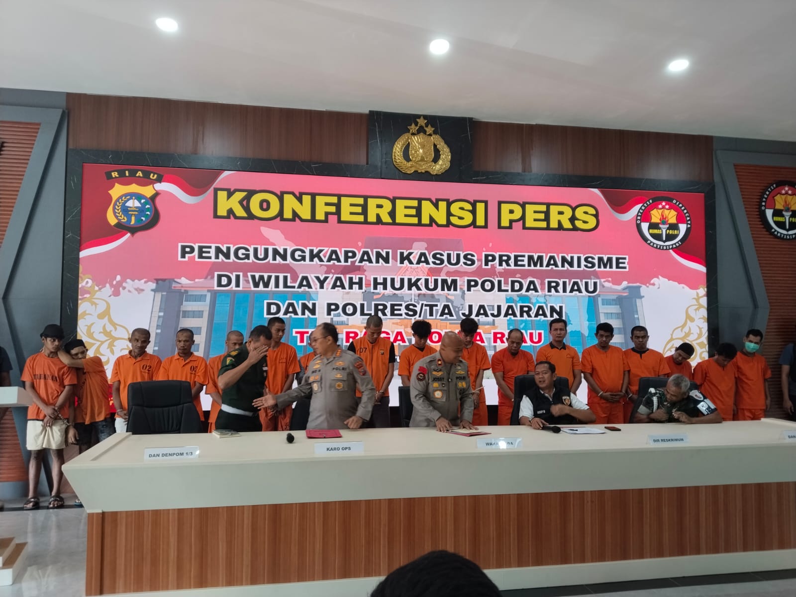 2 Pekan Operasi, Tim Raga Polda Riau Ungkap 23 Kasus Premanisme, 54 Pelaku Ditangkap