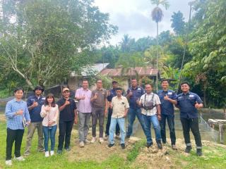 Tim PT PHR Tinjau Lokasi Budidaya Ikan Lele FPLD di Rumbai, Pengelola Harap Perusahaan Beri Dukungan