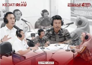 Kejati Riau Hadir Menyapa Pendengar RRI Pro 1 Pekanbaru, Bahas Tusi dan Administrasi Intelijen Yustisial
