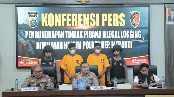 Dua Tersangka Kasus Ilog di Kepulauan Meranti Mengaku Diupah Rp1 Juta