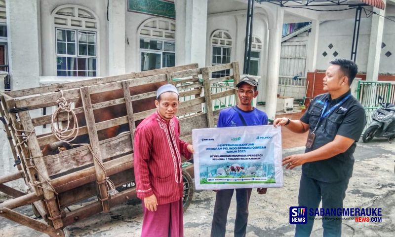 Bukan Sekadar Bisnis: Pelindo Regional I Tebar Kepedulian dan Kebaikan Lewat Kurban di Selatpanjang