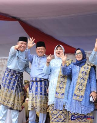 Dipimpin Langsung Bupati, Wakil Bupati dan Pejabat Daerah, Kepulauan Meranti Semarakkan Pawai Ta’aruf MTQ ke-43 di Bengkalis