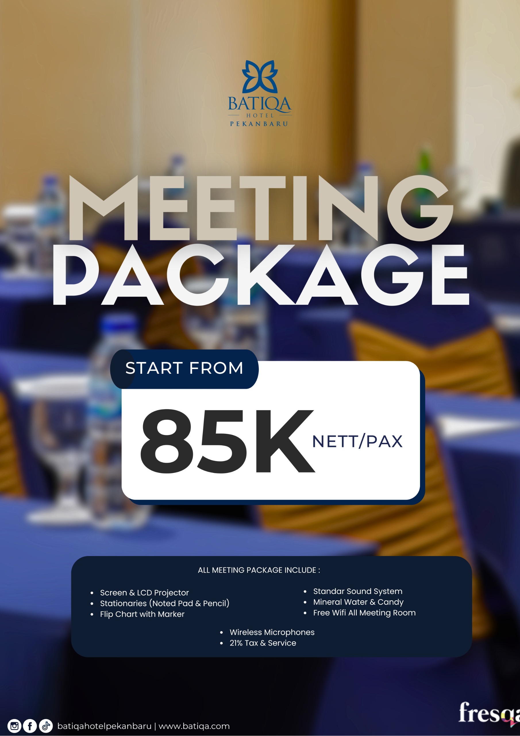 BATIQA Hotel Pekanbaru Hadirkan Promo Menarik Meeting Package, Harga Mulai dari Rp 85.000