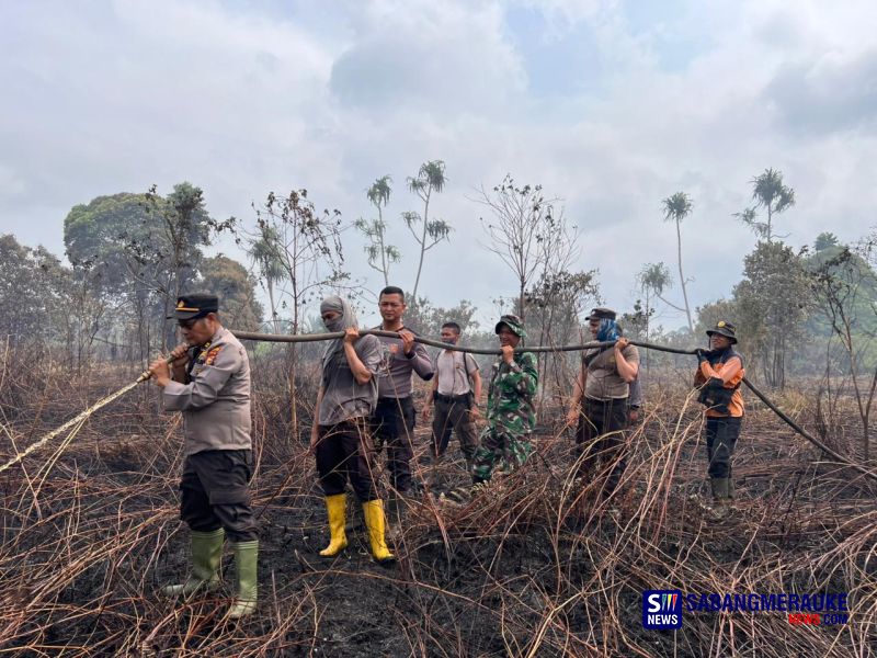 Empat Hari Terpanggang Api: 50 Hektare Gambut di Tanjung Peranap Dihangatkan Terik dan Terbatasnya Air